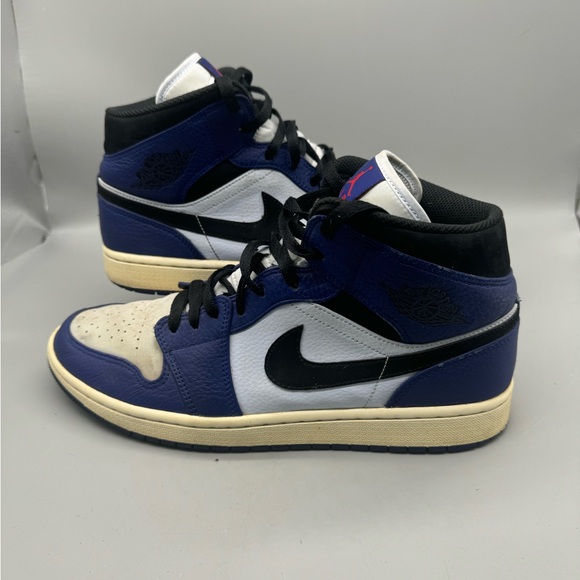 Size 11.5 - Air Jordan 1 Retro SE Mid Deep Royal Blue Men Basketball Shoe